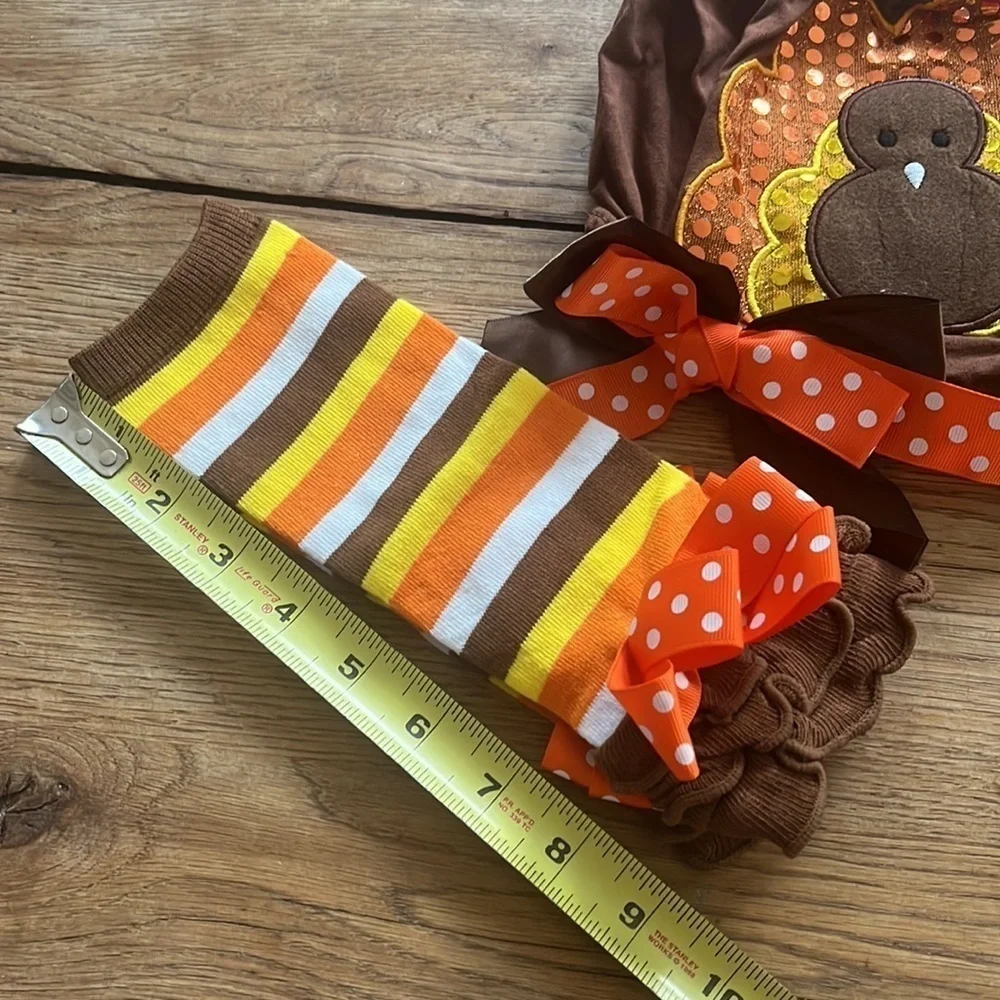 Thanksgiving Turkey Diaper Cover and leggings